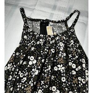 Michael Kors Black Floral Sundress  – Spaghetti Strap - Size Medium Cottagecore